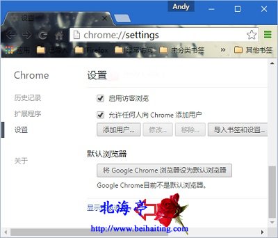 谷歌Chrome浏览器设置字体大小