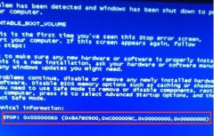 电脑蓝屏并提示“STOP:0X000000ED”怎么办？