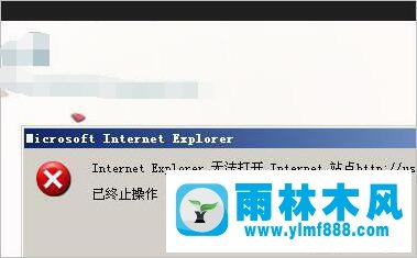 雨林木风xp系统遇到“Internet e雨林木风xplorer无法打开站点”怎么解决？