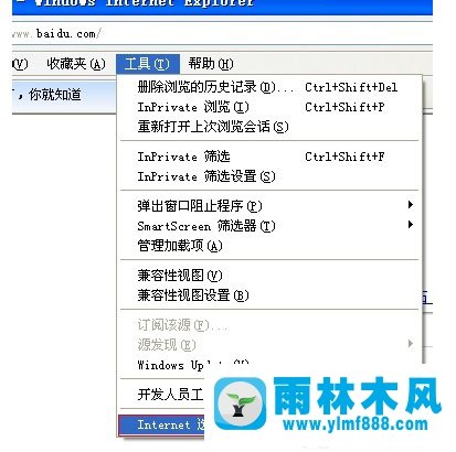 雨林木风xp系统遇到“Internet e雨林木风xplorer无法打开站点”怎么解决？