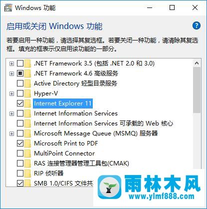 雨林木风win10系统中ie11无法卸载怎么办？