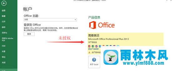 雨林木风win10系统office2013怎么激活？