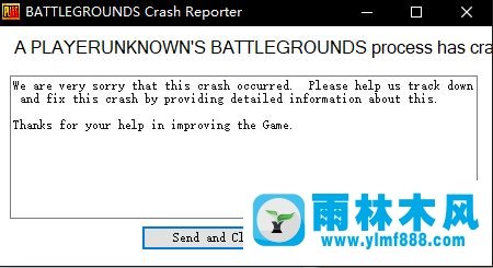 雨林木风win10运行吃鸡提示“BATTLEGROUNDS Crash Reporter”怎么办？