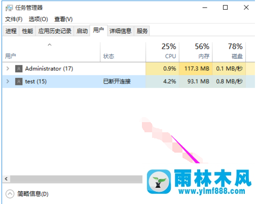 雨林木风win10系统如何切换用户账户？