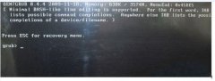 雨林木风win7系统出现Press esc for recovery menu grub如何解决?