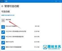 怎么在雨林木风win10系统安装内置功能OpenSSH